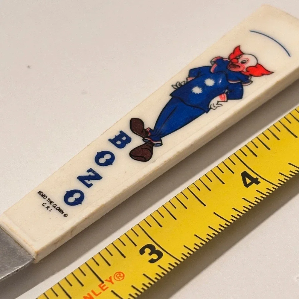 Bozo The Clown Fork Vintage Collectible 70's Vintage Utensil Child Toddler Rare